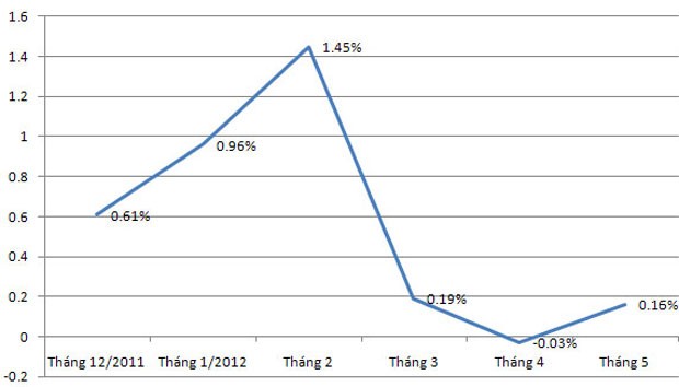 CPI tháng 5 của Hà Nội tăng 0,16%, TP. HCM tăng 0,06% ảnh 1