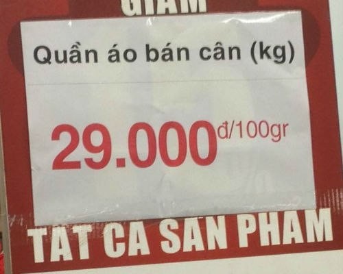 Trung tâm thương mại bán quần áo theo kg ảnh 3