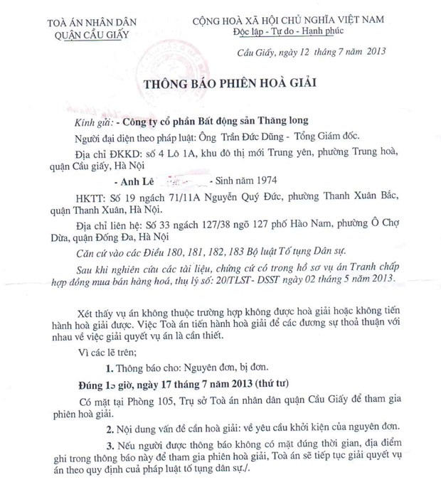 Bất động sản Thăng Long: chuyển trụ sở liên tục để tránh… kiện ảnh 2