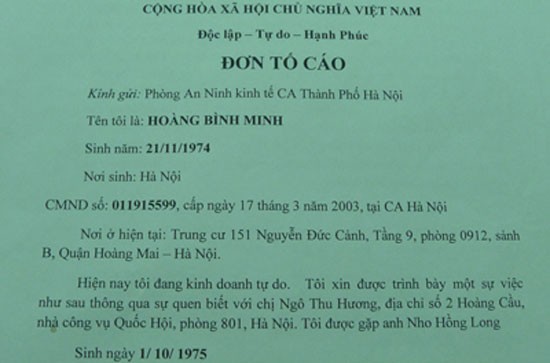“Doanh nhân Thăng Long tiêu biểu” bị “tố” lừa đảo hàng chục tỷ đồng ảnh 1