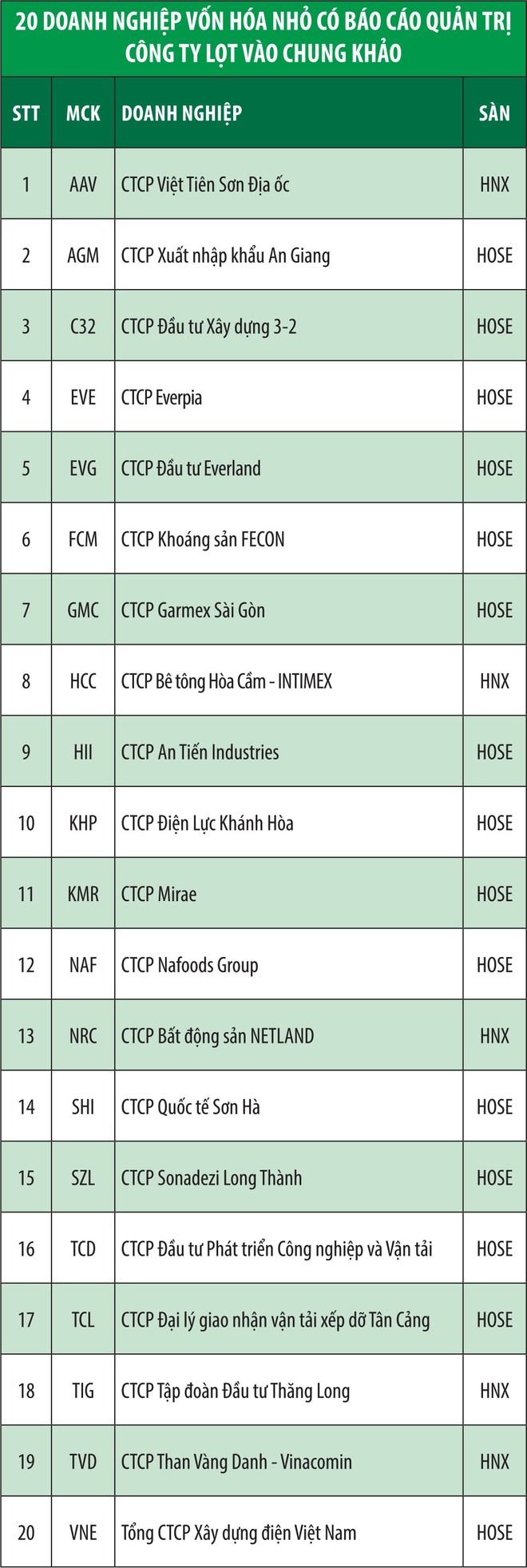 Công bố các doanh nghiệp vào chung khảo Cuộc bình chọn Doanh nghiệp niêm yết 2019 ảnh 6