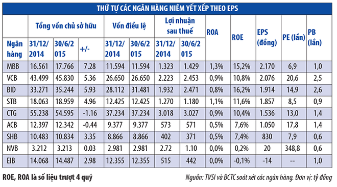 Trật tự mới của nhóm ngân hàng niêm yết ảnh 1