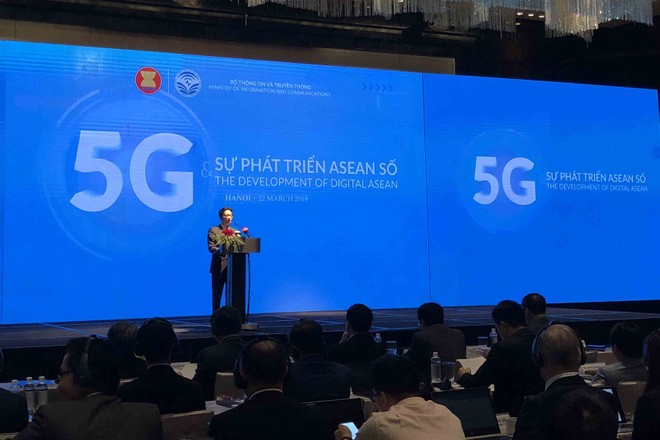 Phó thủ tướng Vũ Đức Đam phát biểu tại Hội nghị ASEAN về phát triển mạng 5G