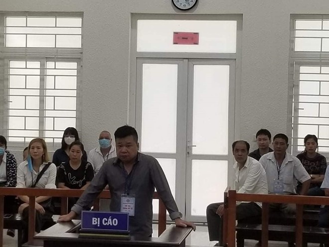Bị cáo Trần Văn Hồng tại phiên tòa