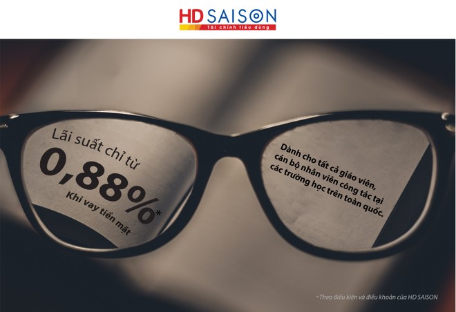 HD SAISON ưu đãi lãi vay tiền mặt cho giáo viên