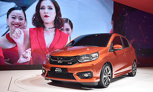 Honda Brio bản RS trưng bày tại triển lãm ôtô Việt Nam 2018.