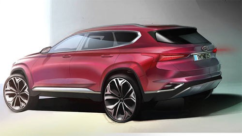 Hyundai Santa Fe thế hệ mới lộ diện ảnh 1
