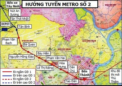 Điều chỉnh tổng mức đầu tư hai tuyến đường sắt đô thị TP.HCM ảnh 1