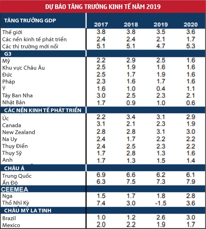 2019 thách thức kinh tế đến sớm ảnh 1