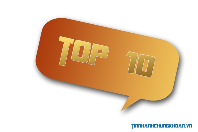 Top 10 cổ phiếu tăng/giảm mạnh nhất tuần: Cổ phiếu sàn HNX bùng nổ