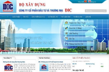 DIC dự kiến tăng vốn thêm 80 tỷ đồng