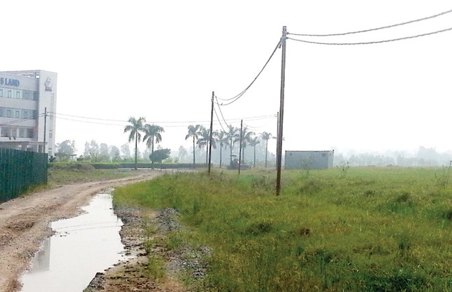 Một phần lớn diện tích tại Dự án Thanh Hà đã được chủ đầu tư san mặt bằng - Ảnh: Nguyên Minh
