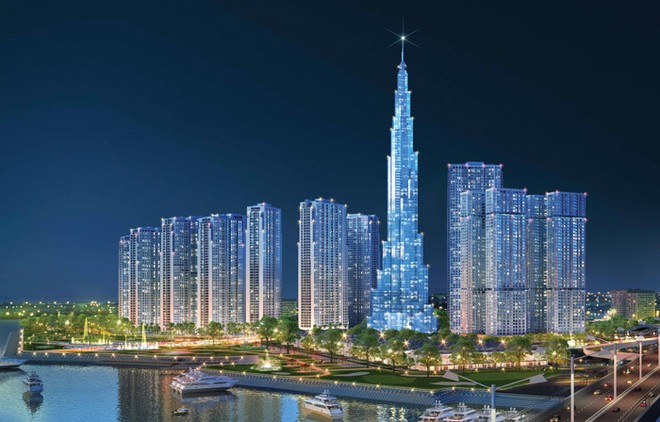 Mô hình tháp The Landmark81 của Vingroup