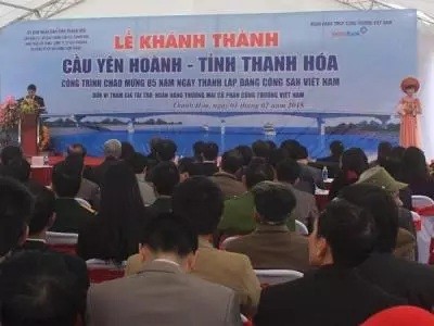 Lễ khánh thành cầu Yên Hoành nối 2 bờ sông Mã