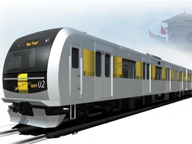 Phối cảnh đoàn tàu tuyến metro số 2, TP.HCM. Ảnh: S.T