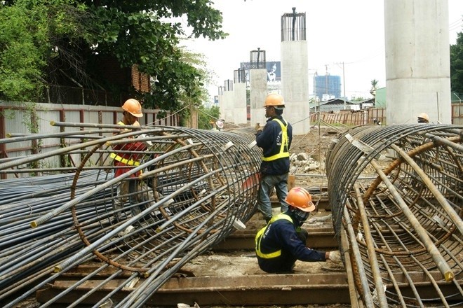 Công trường tuyến Metro số 1 Bến Thành - Suối Tiên