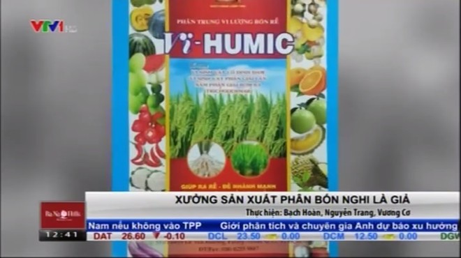 Xưởng sản xuất phân bón nghi là giả