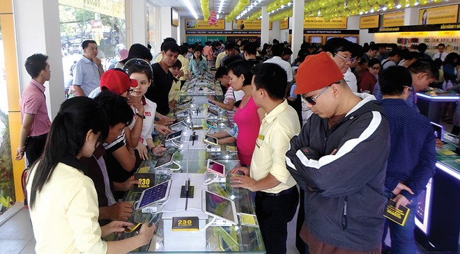 Cho vay tiêu dùng tăng nhanh khi thị trường bùng nổ các sản phẩm công nghệ hiện đại.