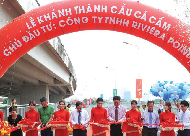 Khánh thành cầu Cả Cấm nối Dự án Riviera Point với khu vực Phú Mỹ Hưng