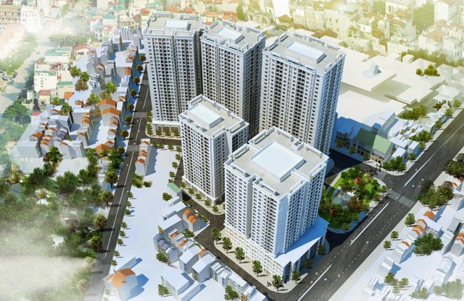 Dự án New Horizon City theo hợp đồng có màu trắng mặt ngoài