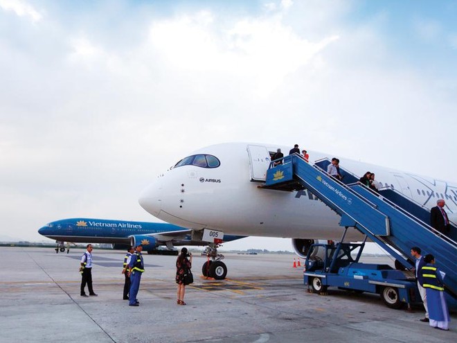 Vietnam Airlines - hãng hàng không Việt Nam duy nhất khai thác các chặng bay Việt Nam - Nhật Bản với tần suất 66 chuyến bay mỗi tuần. Ảnh: Đức Thanh