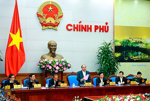 Chính phủ họp phiên thường kỳ tháng 2/2017. Ảnh: VGP.