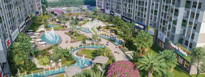 Những căn hộ ngập tràn hoa lá, gần gũi với thiên nhiên tại Imperia Sky Garden