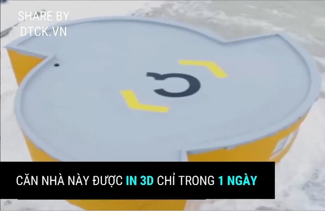 Ngôi nhà được in 3D trong vòng 1 ngày