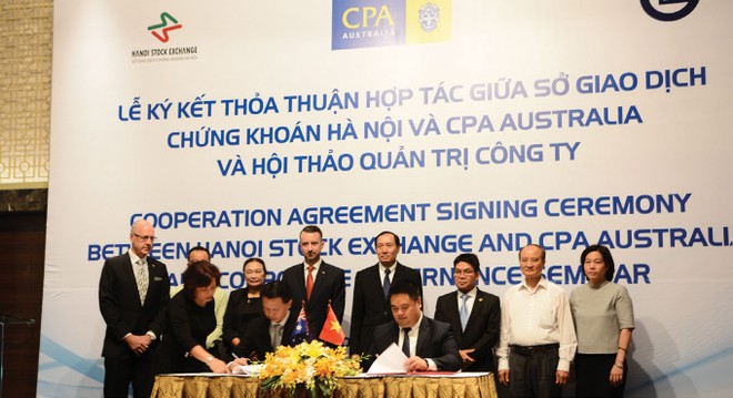 HNX hợp tác với CPA Australia nhằm thúc đẩy quản trị công ty