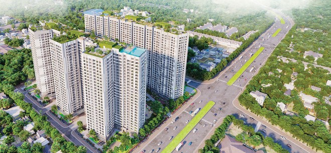 Imperia Sky Garden tọa lạc tại vị trí có Minh đường thoáng rộng