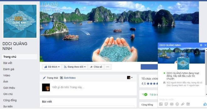 Trang fanpage của DDCI Quảng Ninh.