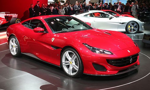 Siêu xe mới Ferrari Portofino tại triển lãm Franlfurt 2017. Ảnh: Carscoops.