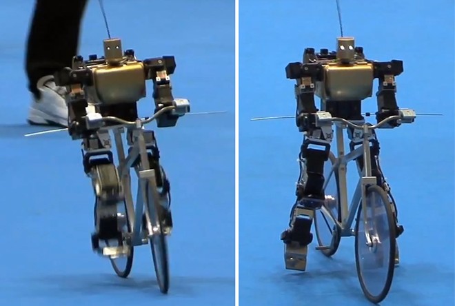 Robot điều khiển xe đạp như con người