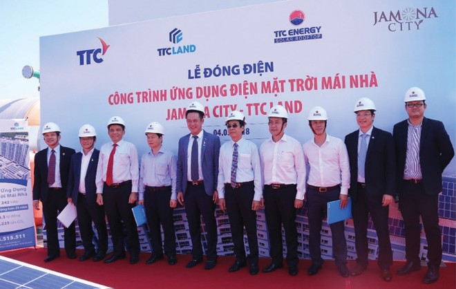 Công trình NOXH Jamona City do TTC Land phát triển với quy mô hơn 1.000 căn hộ sử dụng “Năng lượng xanh” điện mặt trời