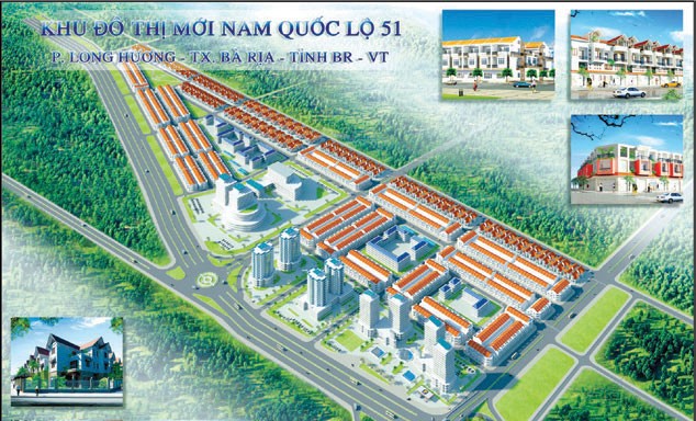 Chấp thuận đầu tư Dự án Khu đô thị mới Nam Quốc lộ 51, TP. Bà Rịa