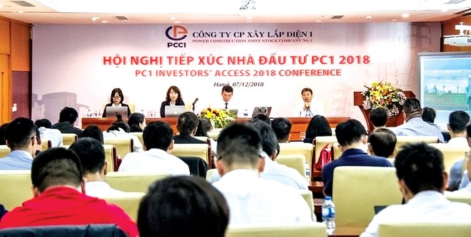 PCC1 trúng nhiều gói thầu lớn trong các dự án nhà máy điện gió, điện mặt trời, tổng giá trị hợp đồng ký mới năm 2018 trên 3.300 tỷ đồng.