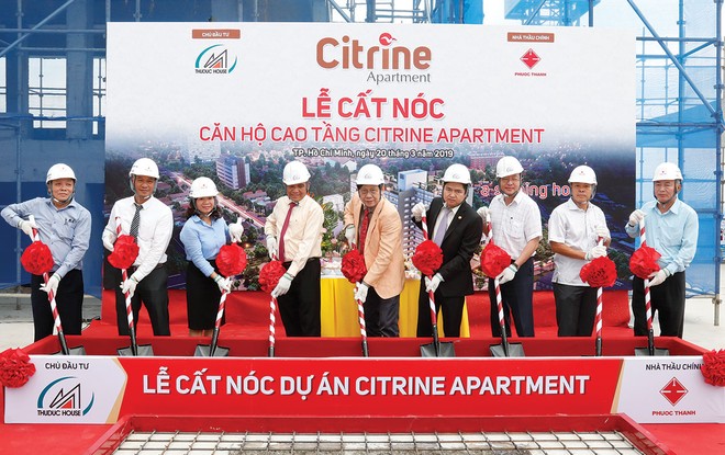 Cất nóc dự án căn hộ Citrine Apartment