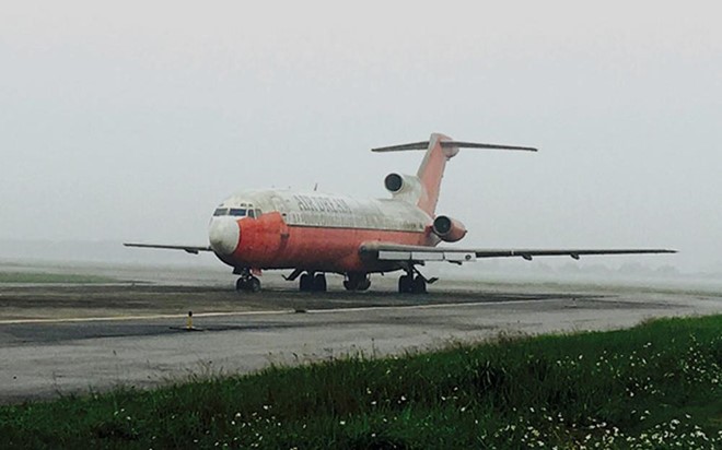 Máy bay Boeing 727 bỏ quên tại sân bay Nội Bài hơn 12 năm vẫn chưa có cách xử lý. Ảnh: Cục Hàng không