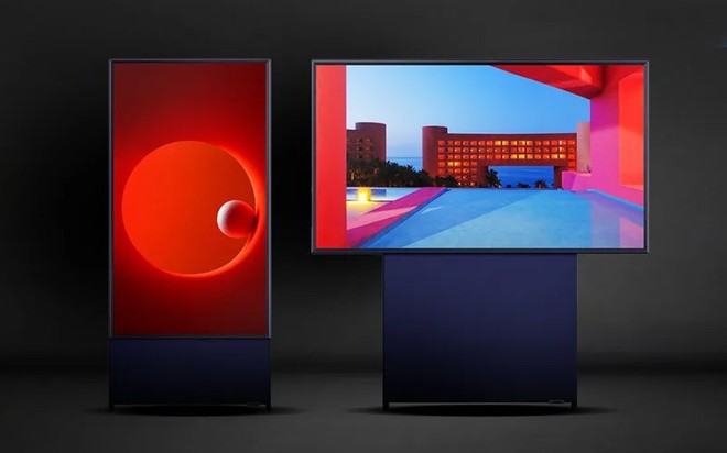 TV Samsung có thể xoay ngang dọc tùy thích như điện thoại thông minh