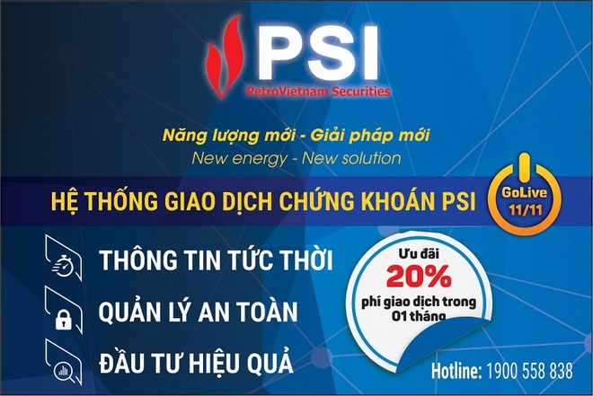 Vận hành hệ thống giao dịch chứng khoán mới, PSI triển khai ưu đãi 20% phí giao dịch