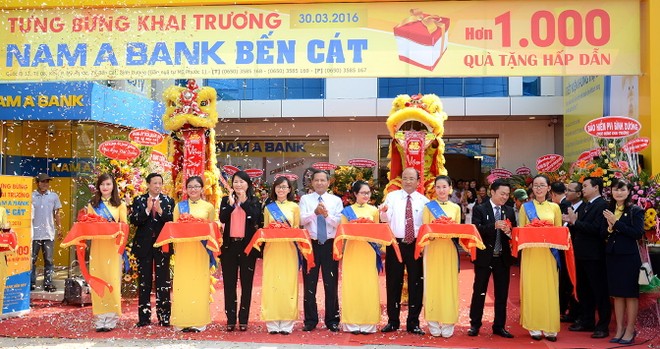 Nam A Bank khai trương điểm giao dịch Bến Cát