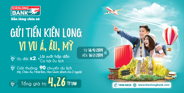 Kienlongbank triển khai chương trình khuyến mãi tiết kiệm mới