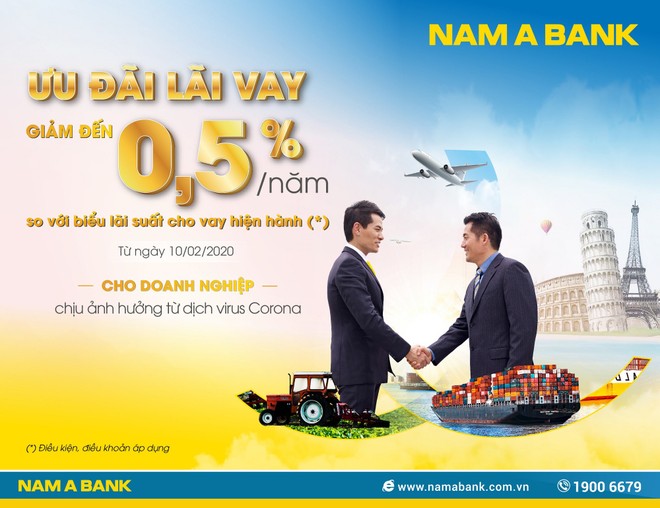 Nam A Bank giảm lãi suất cho doanh nghiệp mùa dịch Covid-19