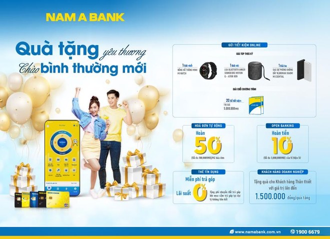 Nam A Bank ưu đãi cho thời kỳ bình thường mới 