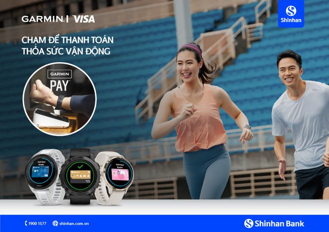 Ngân hàng Shinhan Việt Nam ra mắt giải pháp thanh toán một chạm Garmin Pay