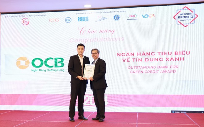 OCB được vinh danh giải thưởng Ngân hàng tiêu biểu về tín dụng xanh