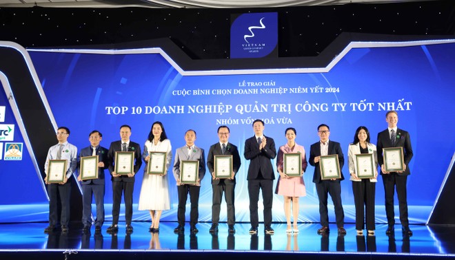 Top 10 doanh nghiệp được vinh danh Quản trị công ty tốt nhất thuộc nhóm vốn hóa lớn 