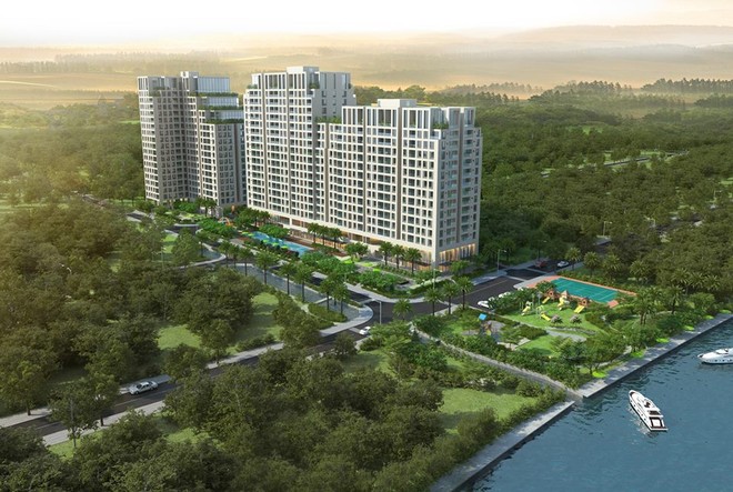 Phối cảnh khu căn hộ cao cấp Opal Riverside