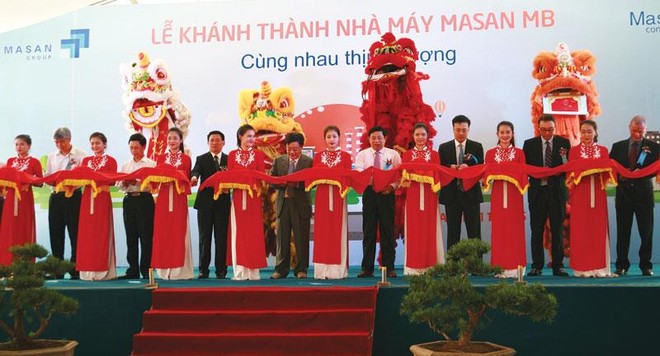 Lễ cắt băng khánh thành Nhà máy Masan MB có tổng vốn đầu tư 1.200 tỷ đồng tại Nghệ An