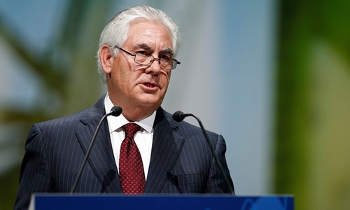 Rex Tillerson, giám đốc điều hành Exxon Mobil, người được chọn làm ngoại trưởng Mỹ dưới thời Donald Trump. Ảnh: Reuters.